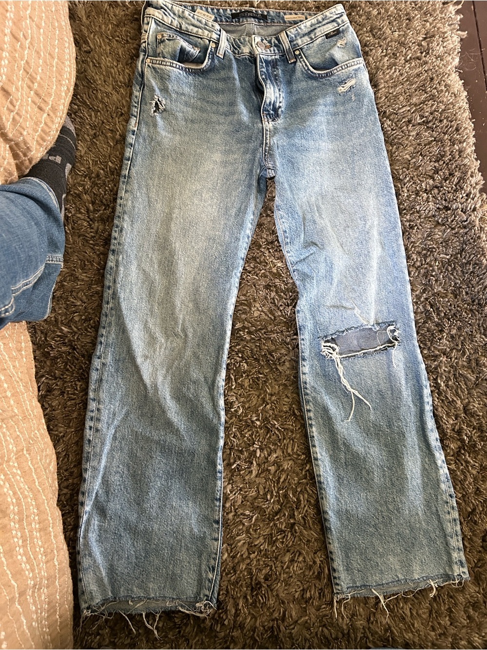 Mavi womens Light Blue Straight-Leg Jeans - Picture 2 of 2
